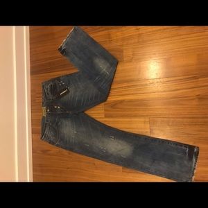 Men jeans with a little light fade